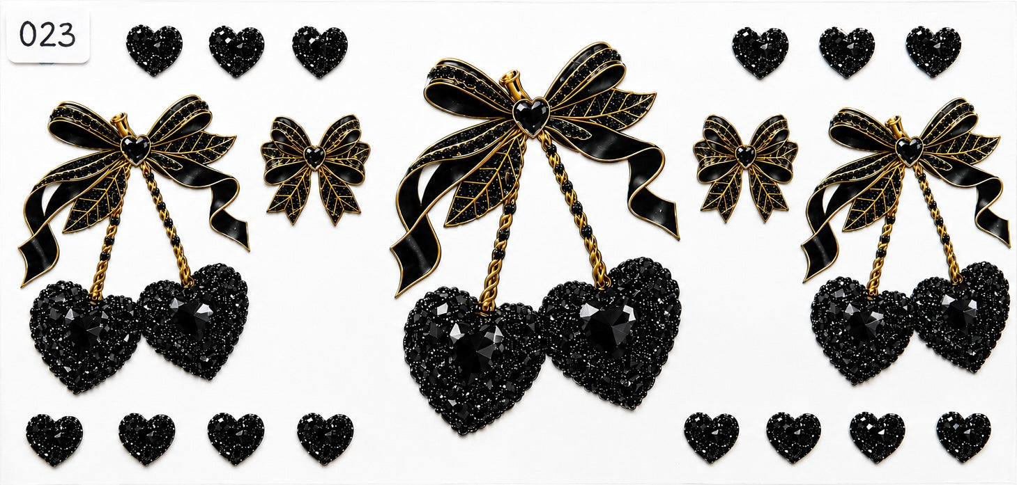 #023 Black Diamond Hearts